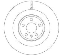 2x Brake disc Vented DF6343S TRW for AUDI A7 Sportback A8 D4 A6 C7 A6 C7 Avant