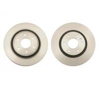 2x Brake disc Vented DF6416 TRW for NISSAN NAVARA NP300 PATHFINDER III
