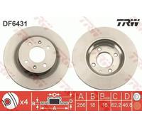 TRW DF6431 Brake disc