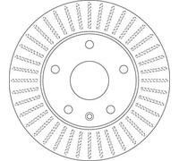 2x Brake disc Vented DF6441 TRW for DAEWOO LEGANZA