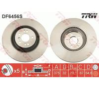 TRW DF6456S Brake disc