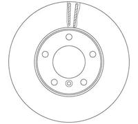 2x Brake disc Vented DF6478S TRW for MERCEDES-BENZ G-CLASS G-CLASS Cabrio