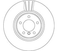 TRW DF6609S Brake disc