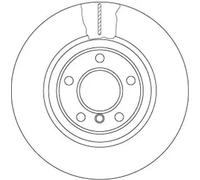 TRW DF6616S Brake disc