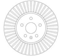 2x Brake disc Vented DF6629 TRW for OPEL CHEVROLET