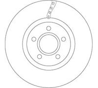TRW DF6653 Brake disc