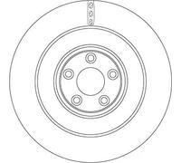 2x Brake disc Vented DF6654S TRW for JAGUAR XJ XK II Coupe XF I XF SPORTBRAKE