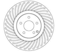 2x Brake disc Vented DF6682S TRW for MERCEDES-BENZ C-CLASS Coupe CLK Convertible