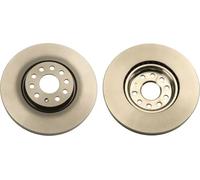 2x Brake disc Vented DF6695S TRW for SEAT VW SKODA