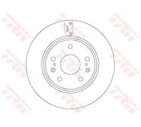 2x Brake disc Vented DF6703 TRW for SUZUKI SX4 S-CROSS VITARA
