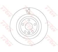 TRW Brake Disc DF6706S (T4A2061) for JAGUAR F-PACE, I-PACE – 2x