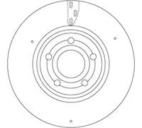 TRW DF6717S Brake disc