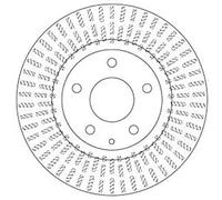 1X Brake disc TRW DF6731 for MAZDA 3 (BM, BN) 2 2013-2019