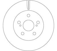 TRW DF6734 Brake disc
