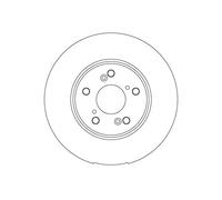 2x Brake disc Vented DF6762S TRW for HONDA HR-V