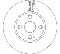 TRW DF6793 Brake Disc for MAZDA