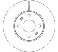 TRW Brake disc HYUNDAI,KIA DF6794 51712C8000,51712C8000 Brake rotor,Brake discs,Brake rotors