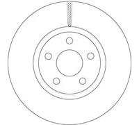 TRW DF6810S Brake disc