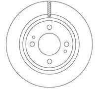 2x Brake disc Vented DF6908 TRW for MITSUBISHI MIRAGE / SPACE STAR VI Hatchback