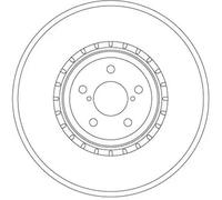 TRW DF6923S Brake Disc for SUBARU