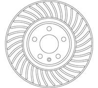 TRW DF6950S Brake disc