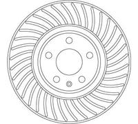 TRW DF6950S Brake disc