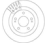 TRW DF7276 Brake disc