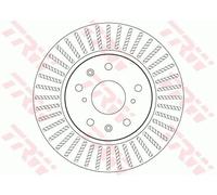 2x Brake disc Vented DF7398 TRW for SUZUKI SWIFT III