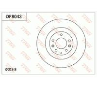 TRW DF8043 Brake disc
