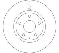 2x Brake disc Vented DF8052 TRW for MAZDA CX-5 6 Saloon 6 Estate