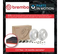 2x Brake Discs and Pads Rear 280mm KT10004 Brembo Set Pair 1612434180 1614412180