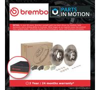 2x Brake Discs and Pads Rear 308mm KT10017 Brembo Set Pair 1763916 1829395 New