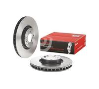 2x Brake Discs Front Coated For Land Rover Range Rover Sport BREMBO 09.A773.11