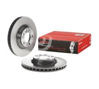 2x Brake Discs Front Vented For Q7 Porsche Cayenne VW Touareg BREMBO 09.C882.11