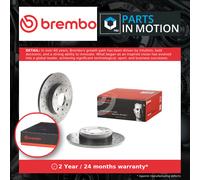 2x Brake Discs Pair fits ABARTH 500C 1.4 Rear 2008 on 240mm Set Brembo 51885456