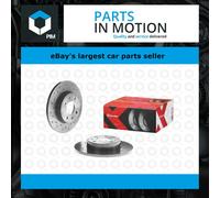 2x Brake Discs Pair fits ABARTH 500C 312.AXD1A 1.4 Rear 2008 on 240mm Set Brembo