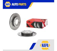 2x Brake Discs Pair fits AUDI A3 8L1 1.9D Rear 00 to 03 239mm Set Brembo Quality