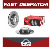 2x Brake Discs Pair fits AUDI TT RS 8J3 2.5 Rear 09 to 14 286mm Set Brembo New