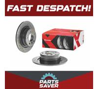 2x Brake Discs Pair fits BMW 318D E90 2.0D Rear 05 to 07 296mm Set Brembo New