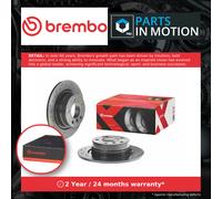 2x Brake Discs Pair fits BMW 318D E90 2.0D Rear 05 to 07 296mm Set Brembo New