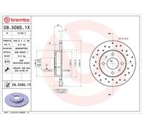 2x Brake Discs Pair fits FIAT MAREA 185 Rear 2.0 2.4D 96 to 03 240mm Set Brembo
