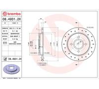 2x Brake Discs Pair fits FORD FOCUS Mk1 2.0 Rear 98 to 04 253mm Set Brembo New