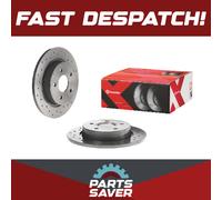 2x Brake Discs Pair fits FORD FOCUS Mk3, Mk3 Ti 1.6 Rear 10 to 20 271mm Set New