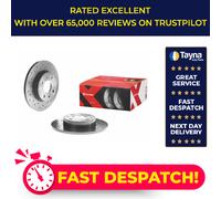 2x Brake Discs Pair fits LANCIA MUSA 350 1.3D Rear 09 to 12 240mm Set Brembo New