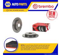 2x Brake Discs Pair fits LEXUS ES200 2.0 Rear 2018 on 281mm Set Brembo Quality