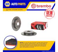 2x Brake Discs Pair fits LEXUS ES250 2.5 Rear 2018 on 281mm Set Brembo Quality