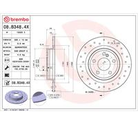 2x Brake Discs Pair fits MERCEDES CLA200 C117, X117 1.6 Rear 13 to 19 295mm Set