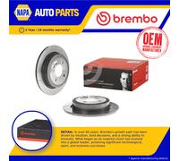 2x Brake Discs Pair fits MINI ONE 1.4D Rear 03 to 06 259mm Set Brembo Quality