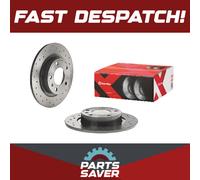 2x Brake Discs Pair fits OPEL CORSA D 1.7D Rear 06 to 14 264mm Set Brembo 569418