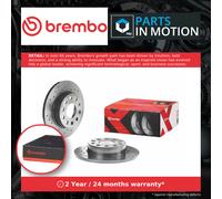 2x Brake Discs Pair fits SEAT ALTEA 5P, 5P1 Rear 2004 on 256mm Set Brembo New